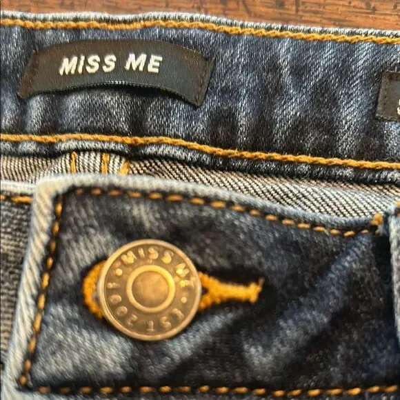 Miss Me Jeans Straight Leg  Patchwork Size 28 - Picture 6 of 12